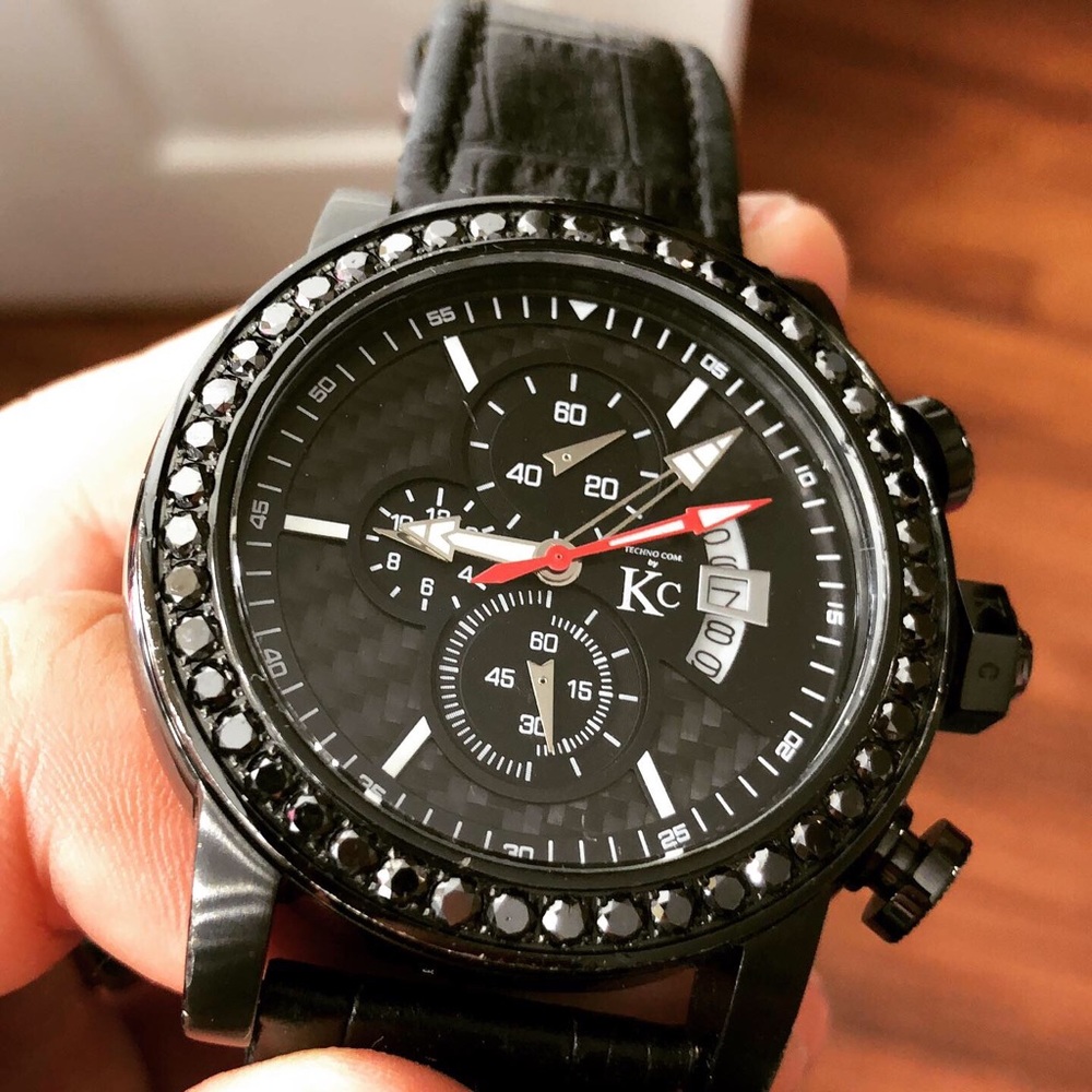 Men’s Kc Techno Com Diamond Watch 4.00 Carats